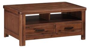 Areli Wooden Coffee Table In Dark Acacia Finish