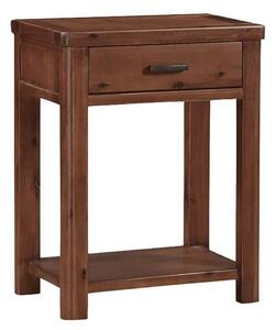 Areli Wooden Small Console Table In Dark Acacia Finish