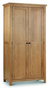 Mabli Two Doors Wooden Wardrobe In Waxed Oak Finish