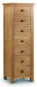 Mabli Narrow Chest Of Drawers In Waxed Oak Finish