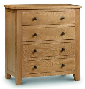 Mabli Four Drawers Chest Of Drawers In Waxed Oak Finish