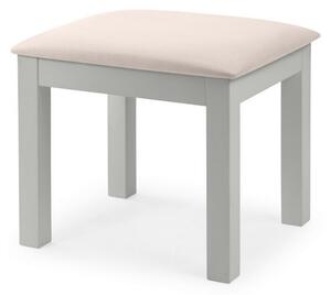 Madge Dressing Stool In Dove Grey Lacquer Finish