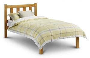 Paquita Wooden Single Size Bed In Antique Pine Lacquer