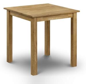 Calliope Square Wooden Dining Table In Oiled Oak Finish