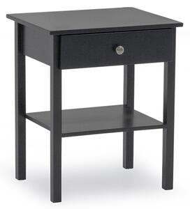 Willox Wooden Bedside Cabinet With 1 Drawer In Grey