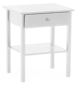 Willox Wooden Bedside Cabinet With 1 Drawer In White