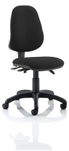 Redmon Fabric Office Chair In Black Without Arms