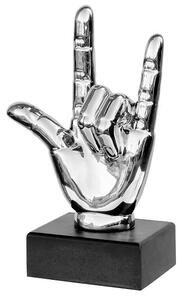 Wendy Cermanic I Love You Hand Sign Sculpture In Silver