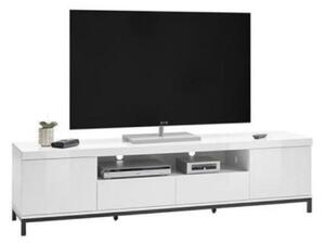 Estonia Modern TV Stand Large In White High Gloss With 2 Doors