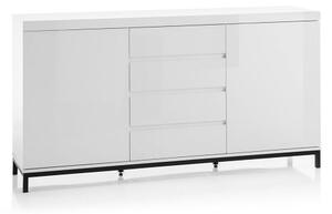 Estonia Modern Sideboard In White High Gloss With 2 Doors