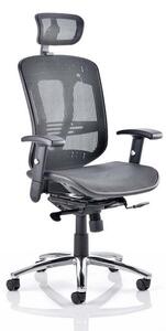 Lydock Mesh Executive Chair In Black With Headrest