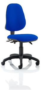 Redmon Fabric Office Chair In Blue Without Arms