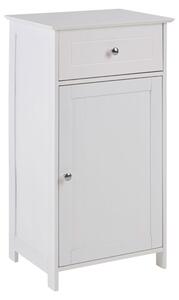 Matar Wooden Storage Cabinet With 1 Door And 1 Drawer In White