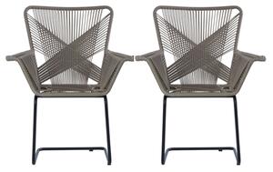 Hunor Kubu Rattan Effect Chair In Pair