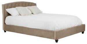 Flegetonte Velvet King Size Bed In Mink