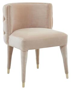 Vigap Upholstered Velvet Bedroom Chair In Beige