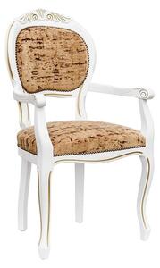 Crested Spoonback Carver Dining Chair With Wooden Frame