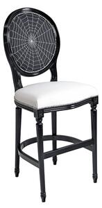 Spiders Web Georgian Short Bar Stool In Black