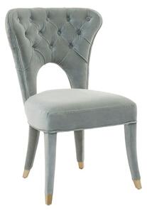 Vigap Upholstered Velvet Bedroom Chair In Blue