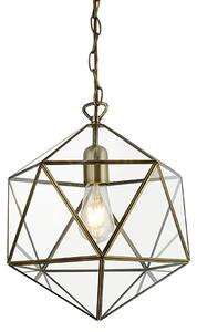 Kinetic 1 Light Terrarium Prism Pendant Ceiling Light