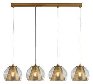 Conio 4 Lights Pendant Ceiling Light In Satin Brass