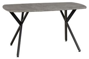 Alsip Dining Table In Concrete Effect And Black