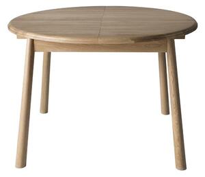 Burbank Round Extending Oak Wood Dining Table In Oak