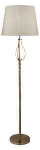 Vegas 1 Light Floor Lamp In Antique Brass