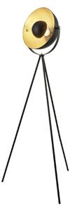 Blink 1 Light Tripod Floor Lamp In Matt Black And Gold