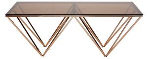 Alluras Coffee Table With Champagne Metal Legs