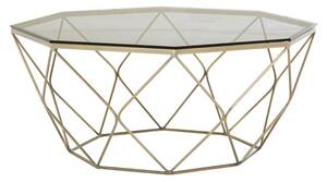 Alluras Coffee Table With Brushed Nickel Base