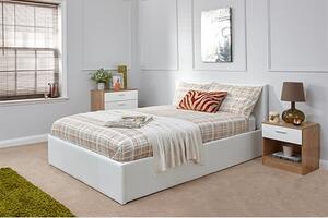 Eltham End Lift Ottoman Double Bed In White