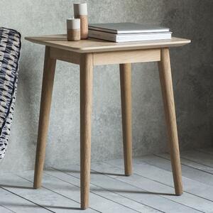 Manistee Wooden Side Table In Oak