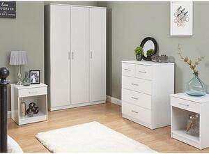 Probus Wooden Bedroom Furniture Set In White