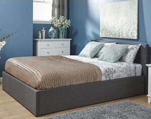 Stilton Fabric King Size Bed In Grey