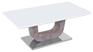 Ceibo High Gloss White Glass Coffee Table