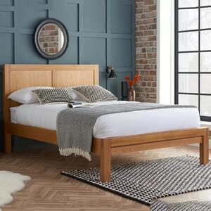 Believe Wooden Double Bed In Oak