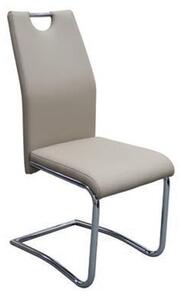 Capella Faux Leather Dining Chair In Khaki