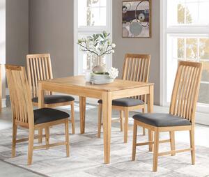 Trimble Oak Dining Set With 4 Dining Chairs