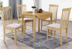 Garnet Round Drop Leaf Dining Set With 4 Chairs