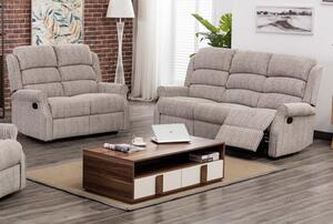 Tegmine Fabric 3 Seater Sofa And 2 Seater Sofa Suite In Natural