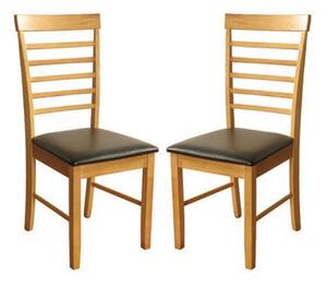 Marsic Light Oak Dining Chair In Pair