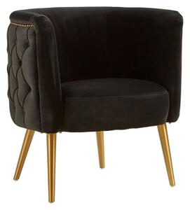 Intercrus Upholstered Fabric Tub Chair In Black