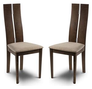 Calandra Solid Beech Dining Chair In Pair