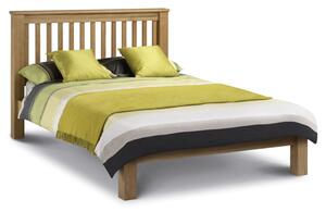 Achaia Wooden Low Foot End King Size Bed In Oak