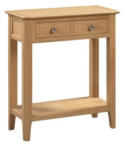 Callia Console Table In Oak With 2 Drawers