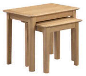 Callia Wooden Set Of 2 Nesting Tables In Oak