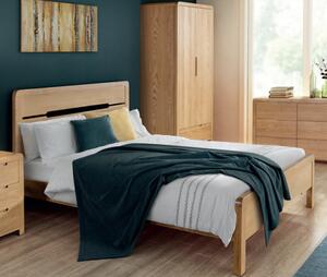 Camber Wooden Double Bed In Oak