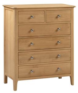 Callia Chest Of Drawers In Oak With 6 Drawers