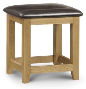 Mabli Dressing Table Stool With Waxed Oak Legs